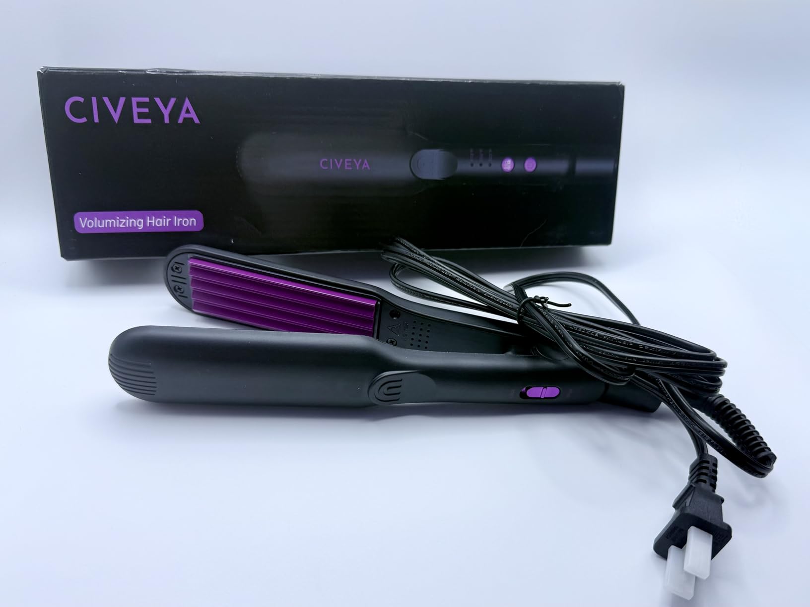 CIVEYA Small Hair Volumizing Iron for Thin Fine Hair, Root Crimper Hair Tool for Volume, Mini Crimping Iron 3 Adjustable Heats, Micro Volumizer Tool, Rose Pink customer photo 1