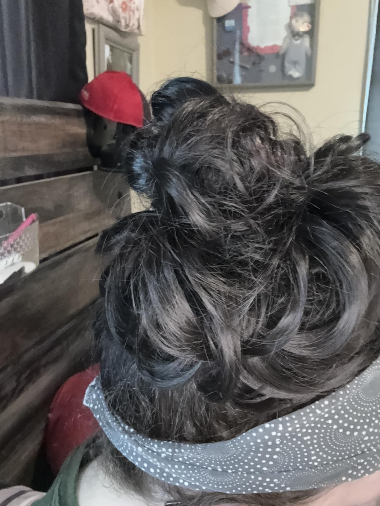 1PCS Messy Bun Hair Piece Wavy Curly Thick Updo Hairpiece Synthetic Chignon Hair Bun Scrunchies Extension for Women customer photo 1