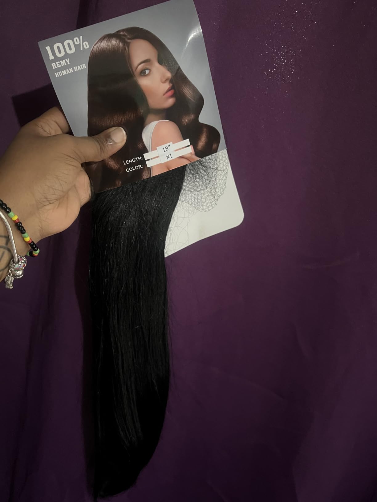 POGINJA Clip in Hair Extensions Real Human Hair, Remy Human Hair Clip Ins for Women, Natural Thick Soft Seamless Clip in Extensions, Blendable & Reusable, 18 Inch 4PCS 90g #1 Jet Black customer photo 2