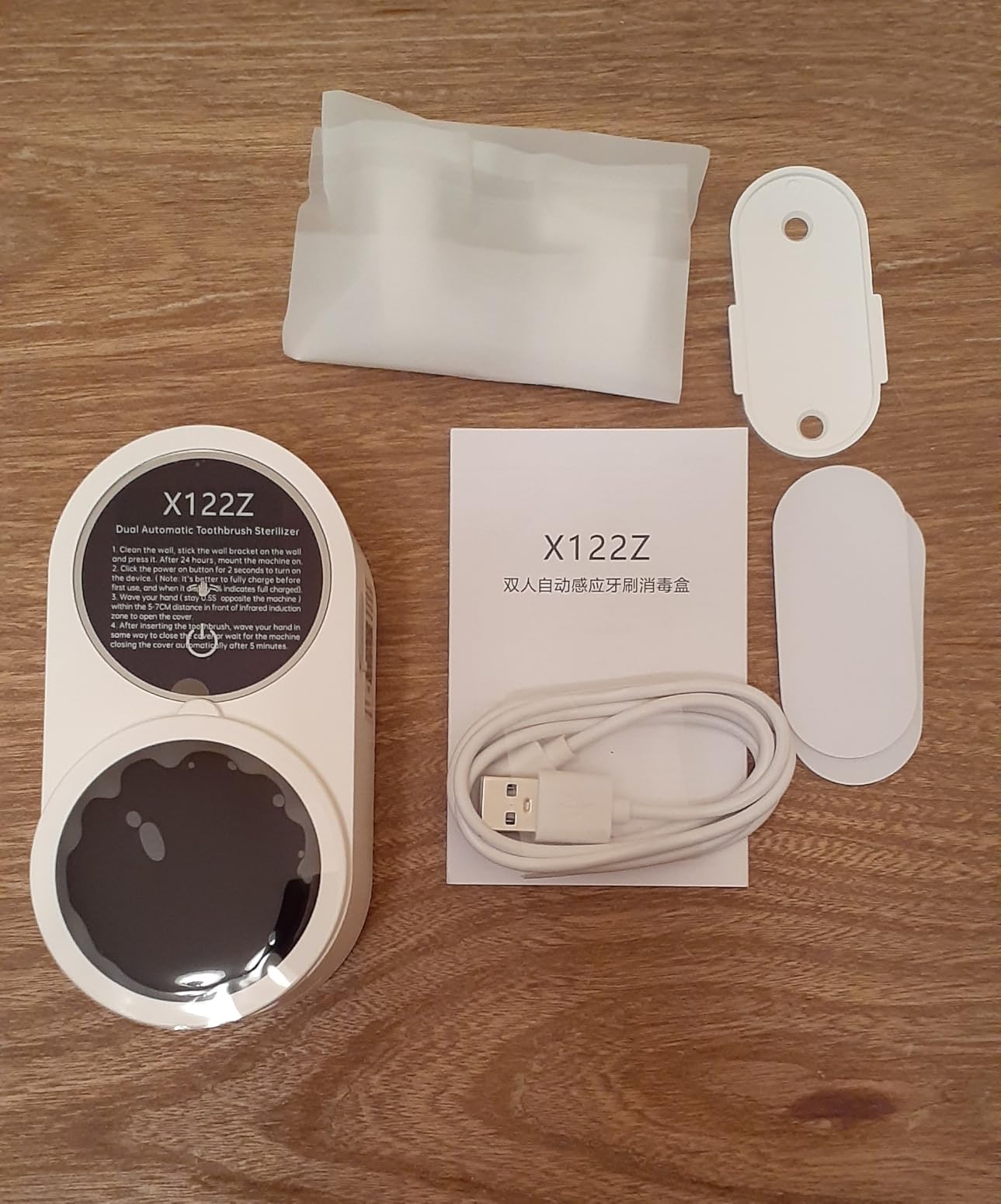 UV Toothbrush Sanitizer Holder, Electric Toothbrush Cleaner with LED Display, Infrared Auto Sensor, Auto-Cycle & Fan Drying, Rechargeable Wall Mounted Tooth Brush Holders for Bathroom Organizer customer photo 2