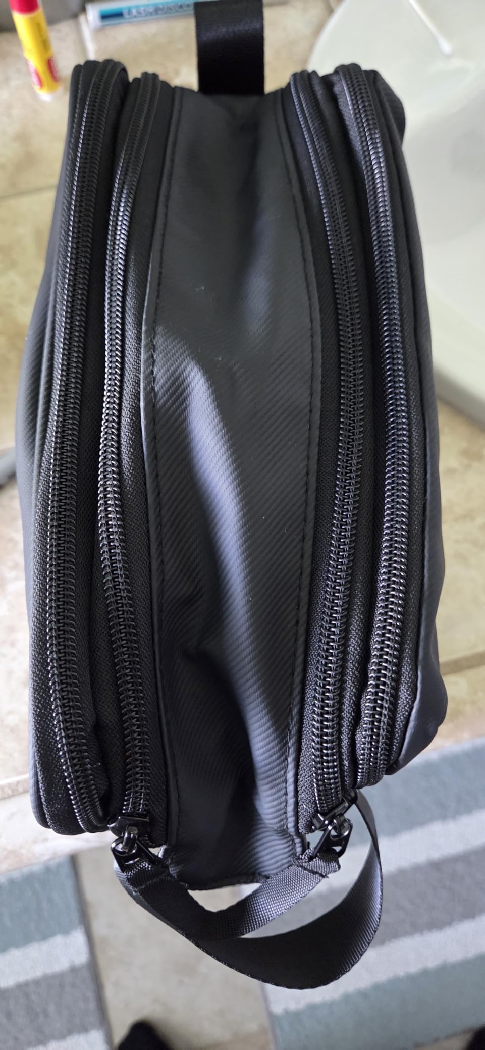 Travel Toiletry Bag, Waterproof Hanging Dopp Kit, Organizer for Men & Women | Travel Toiletry Bag with Hanging Hook,Waterproof Organizer Toiletry, Grooming Essentials,Skincare,Vacation and so on Grey customer photo 1