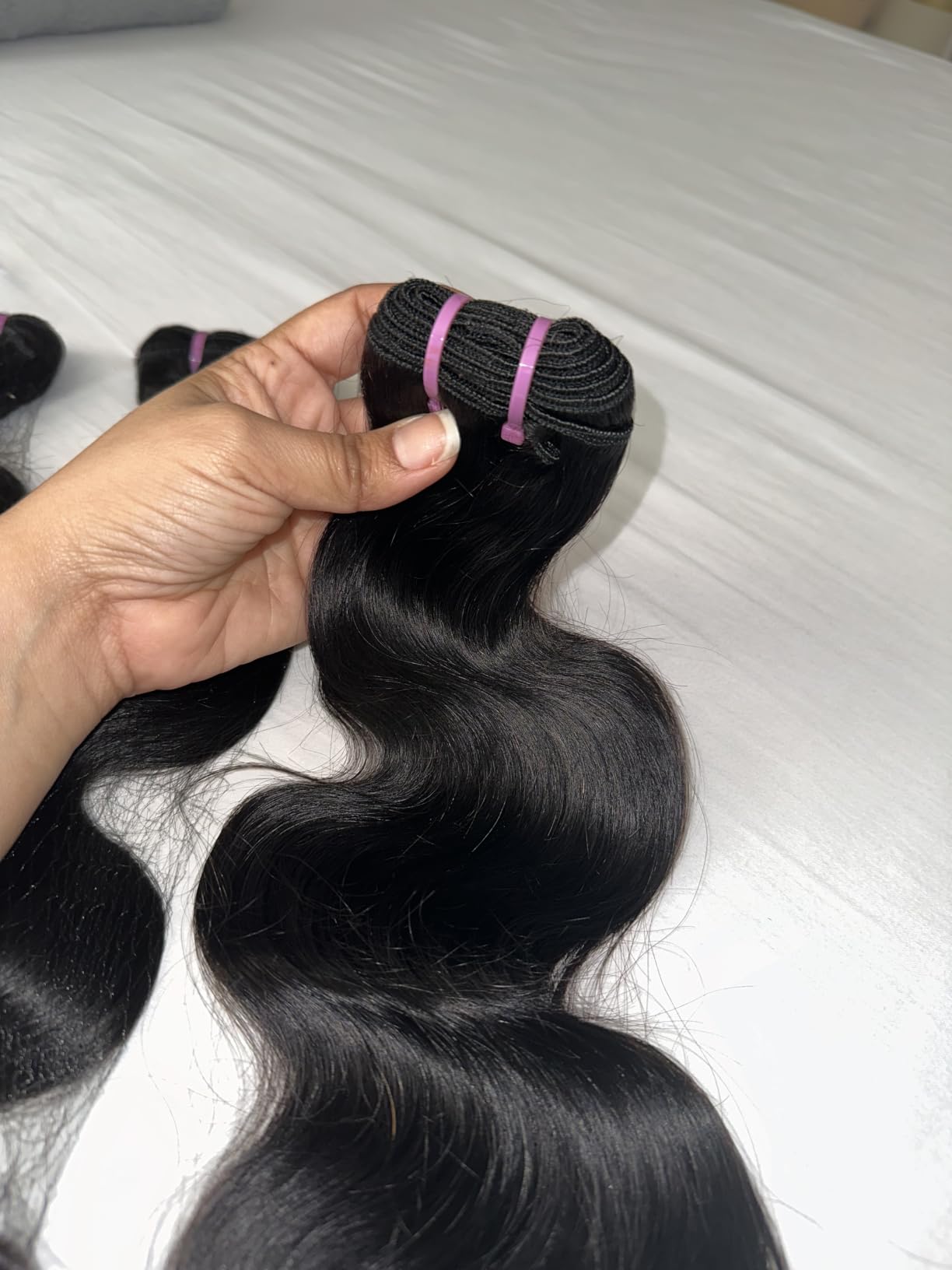 14A Body Wave Bundles Human Hair 18 20 22 Inch 100% Unprocessed Virgin Brazilian Weave 3 Bundles Raw Human Hair for Sew In Natural Black 1B customer photo 2