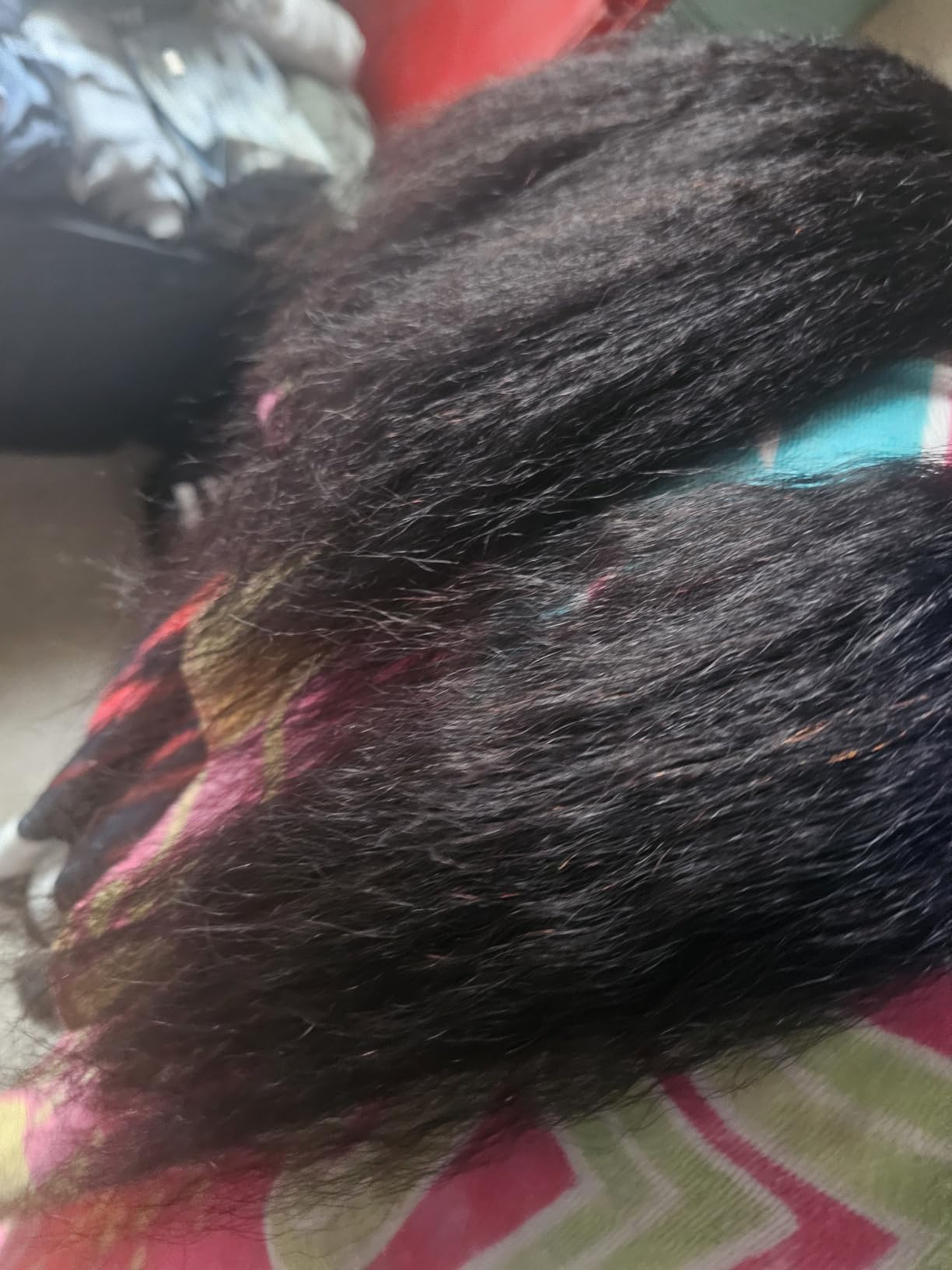 Kinky Straight Bundles Human Hair 20 22 24 Inch Yaki Straight Human Hair Bundles 100% Unprocessed Brazilian 3 bundles For Black Women Natural Black customer photo 1