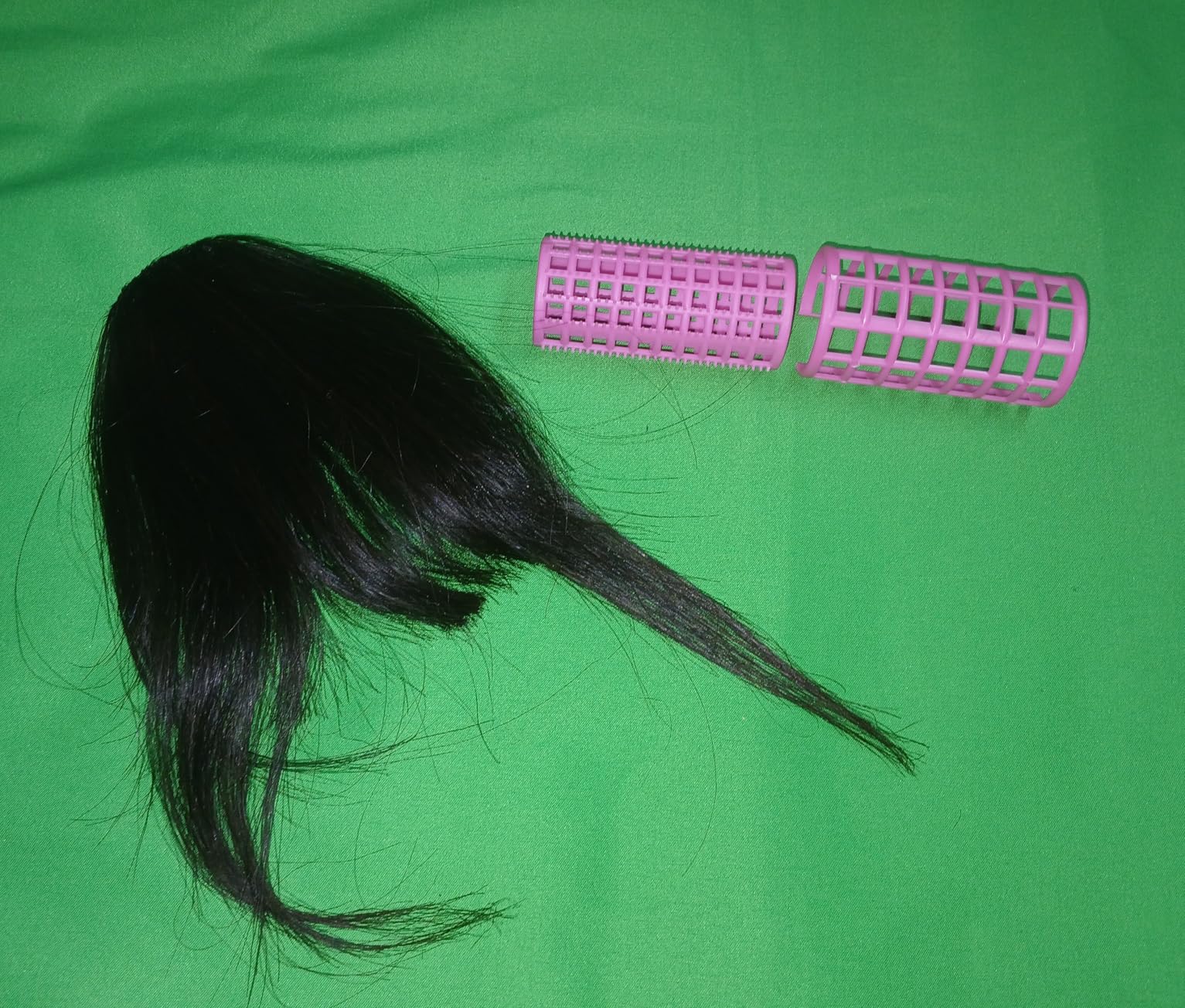 Clip in Bangs, 100% Real Human Hair Dark Brown Wispy Bangs Hair Clip Soft Layered Natural Curtain Fringe with Temples Hairpieces for Daily Wear & Halloween (Wispy Dark Brown) customer photo 1