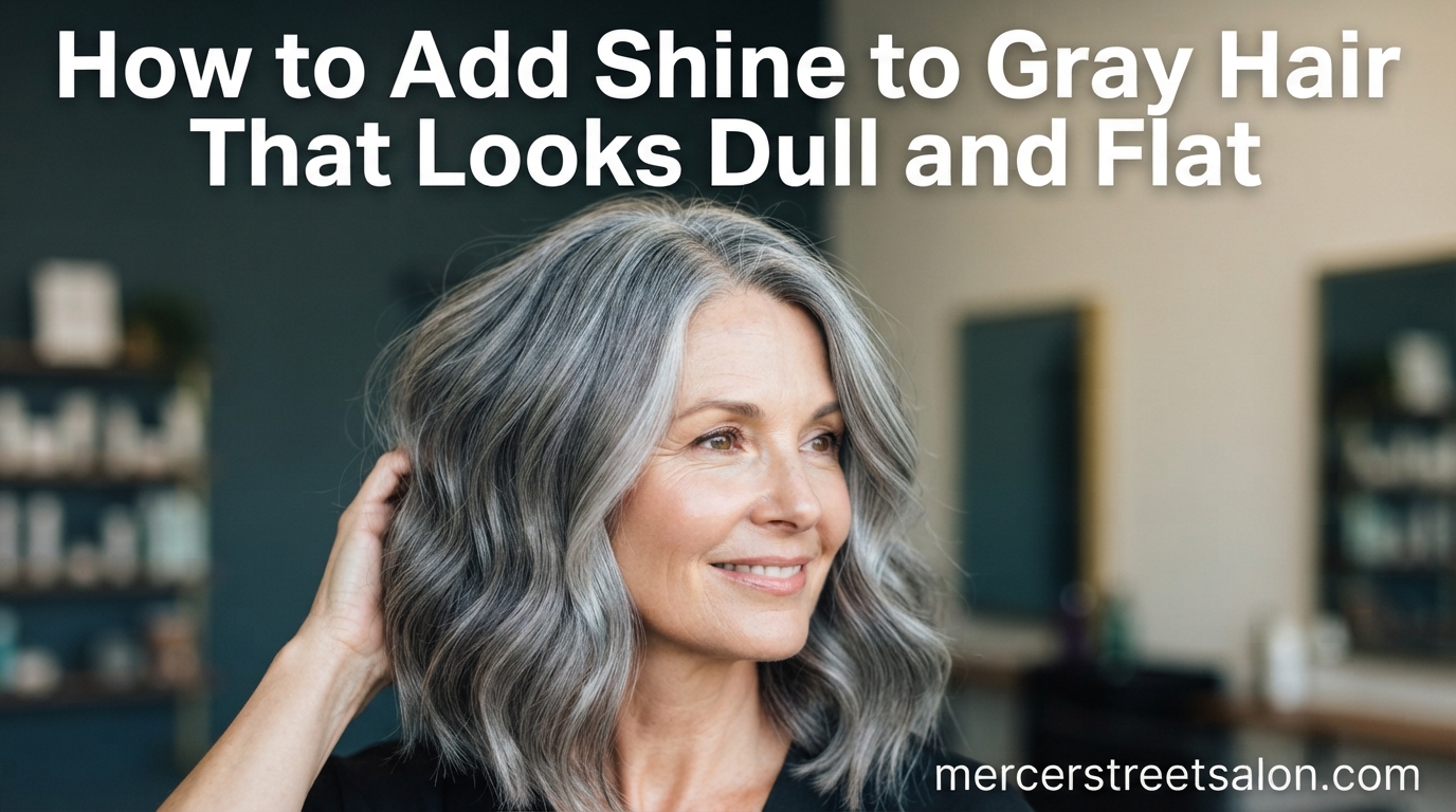 How to Add Shine to Gray Hair That Looks Dull and Flat