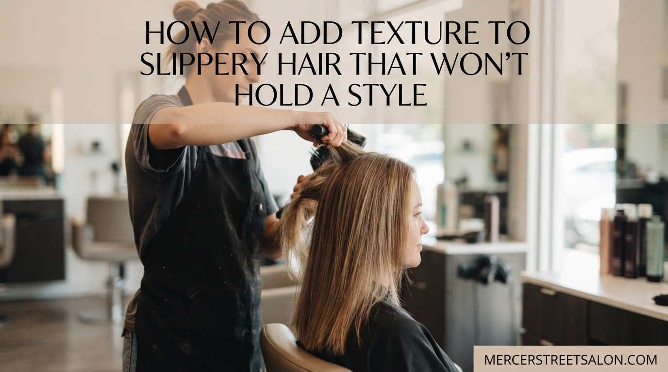 How to Add Texture to Slippery Hair That Won't Hold a Style