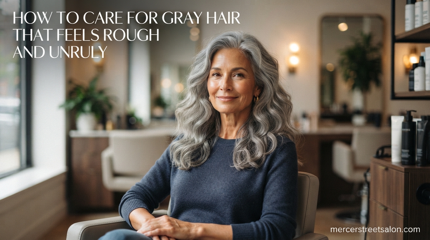 How to Care for Gray Hair That Feels Rough and Unruly