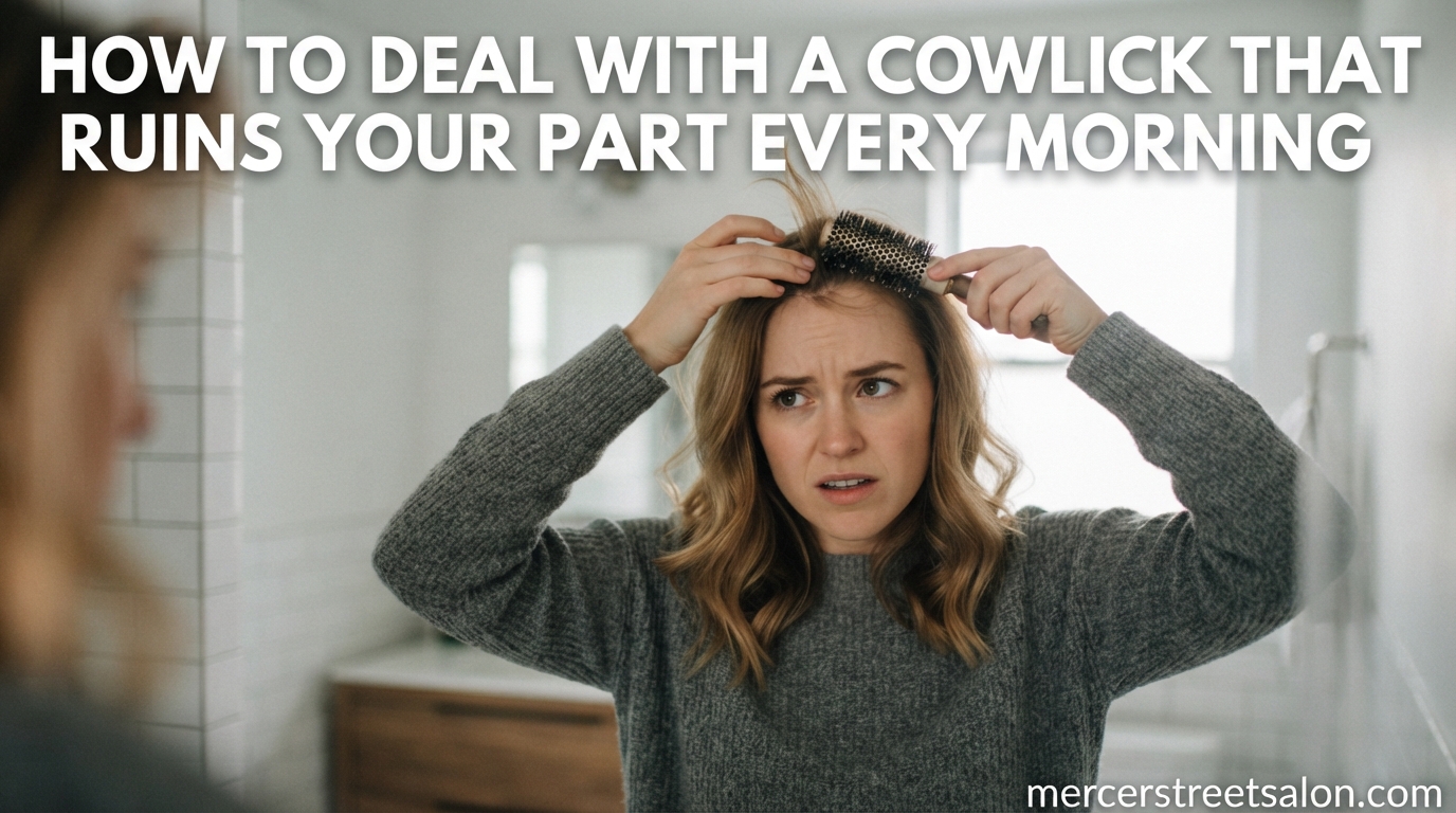 How to Deal with a Cowlick That Ruins Your Part Every Morning