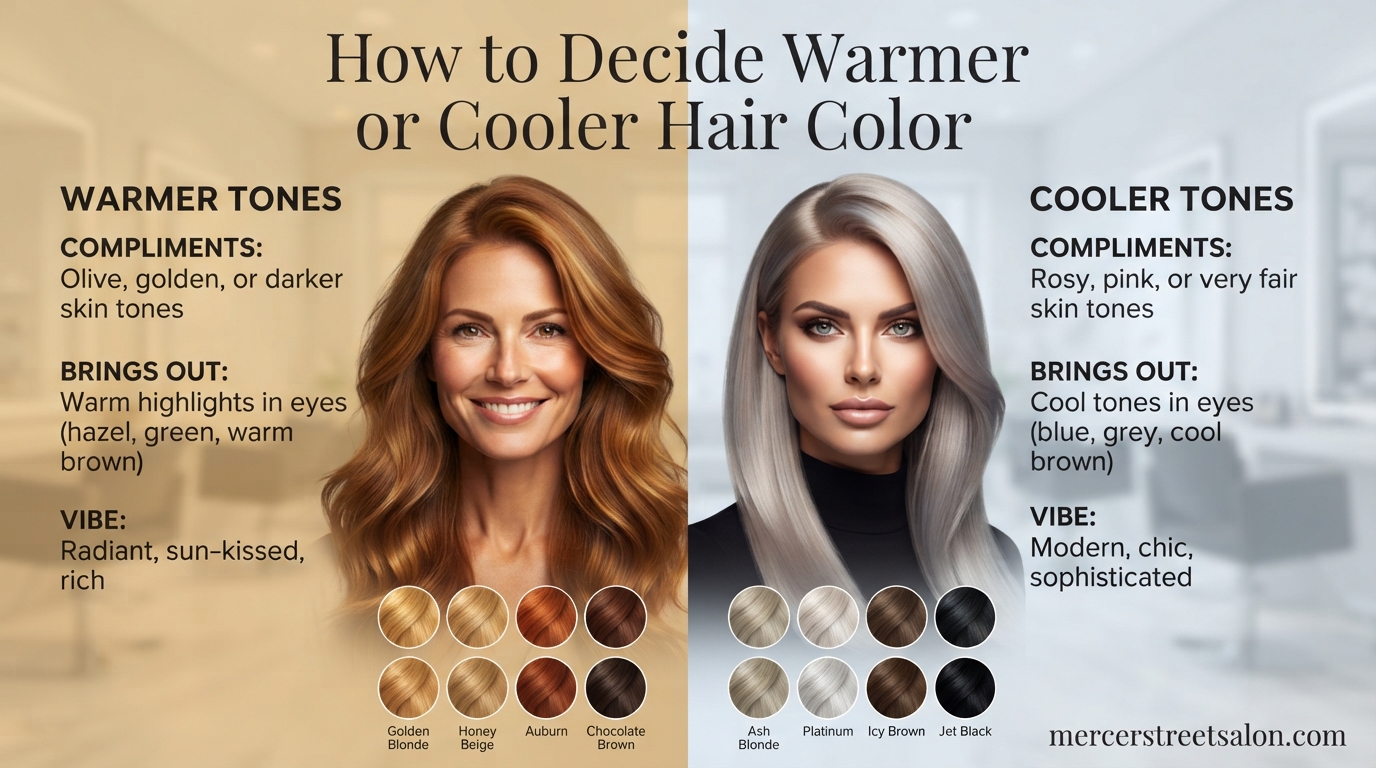 How to Decide Warmer or Cooler Hair Color