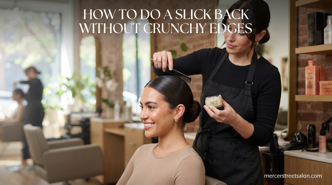 How to Do a Slick Back Without Crunchy Edges