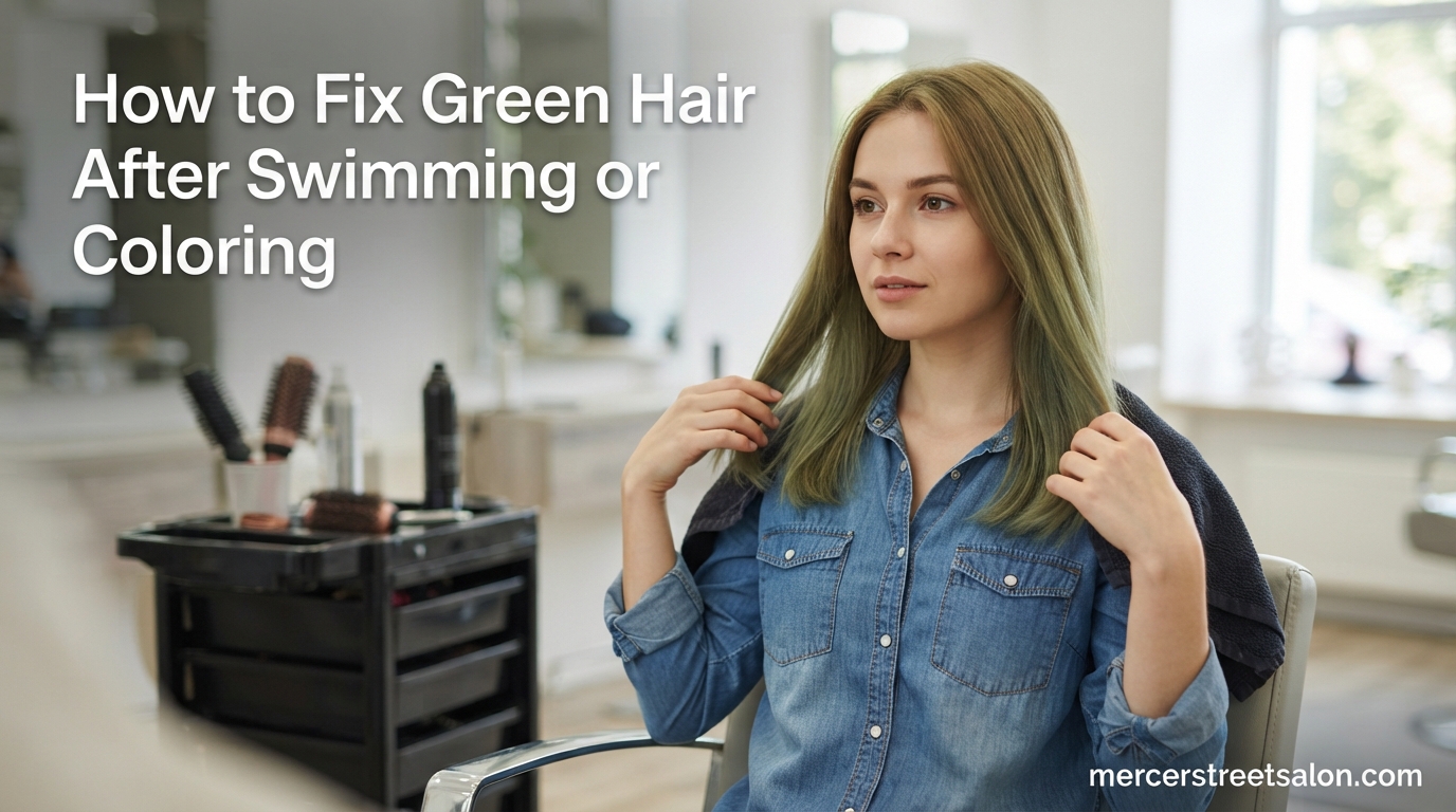 How to Fix Green Hair After Swimming or Coloring