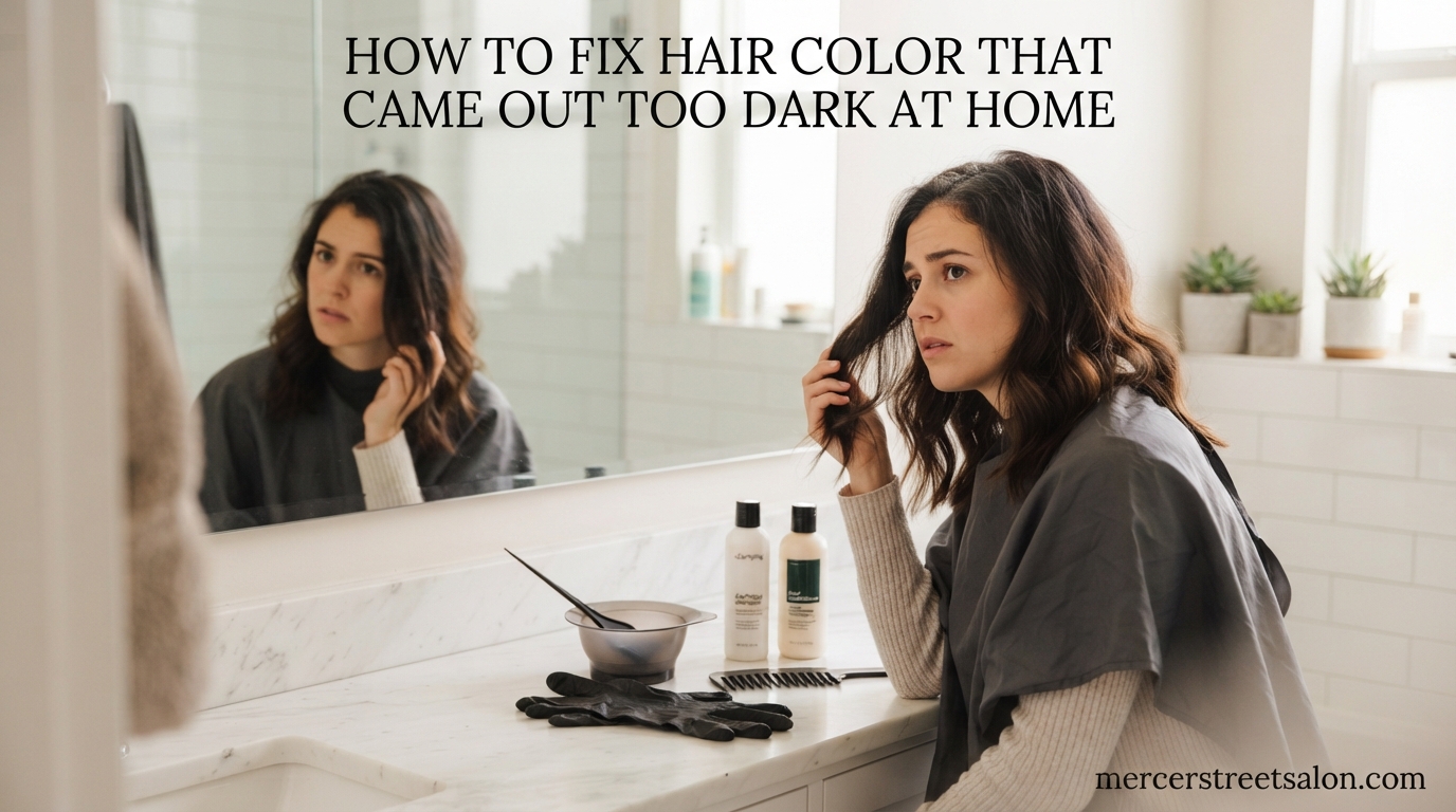How to Fix Hair Color That Came Out Too Dark at Home