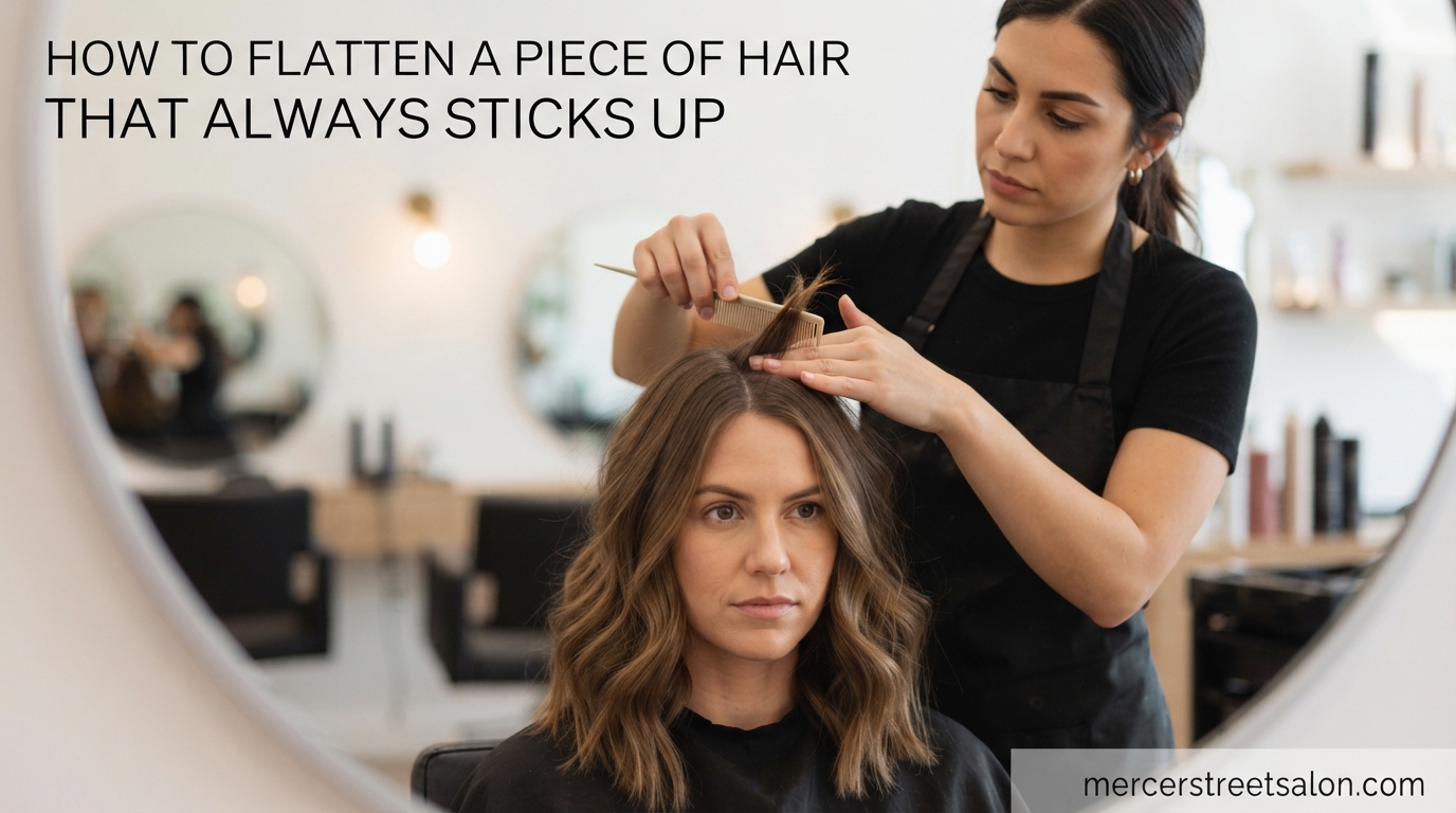 How to Flatten a Piece of Hair That Always Sticks Up