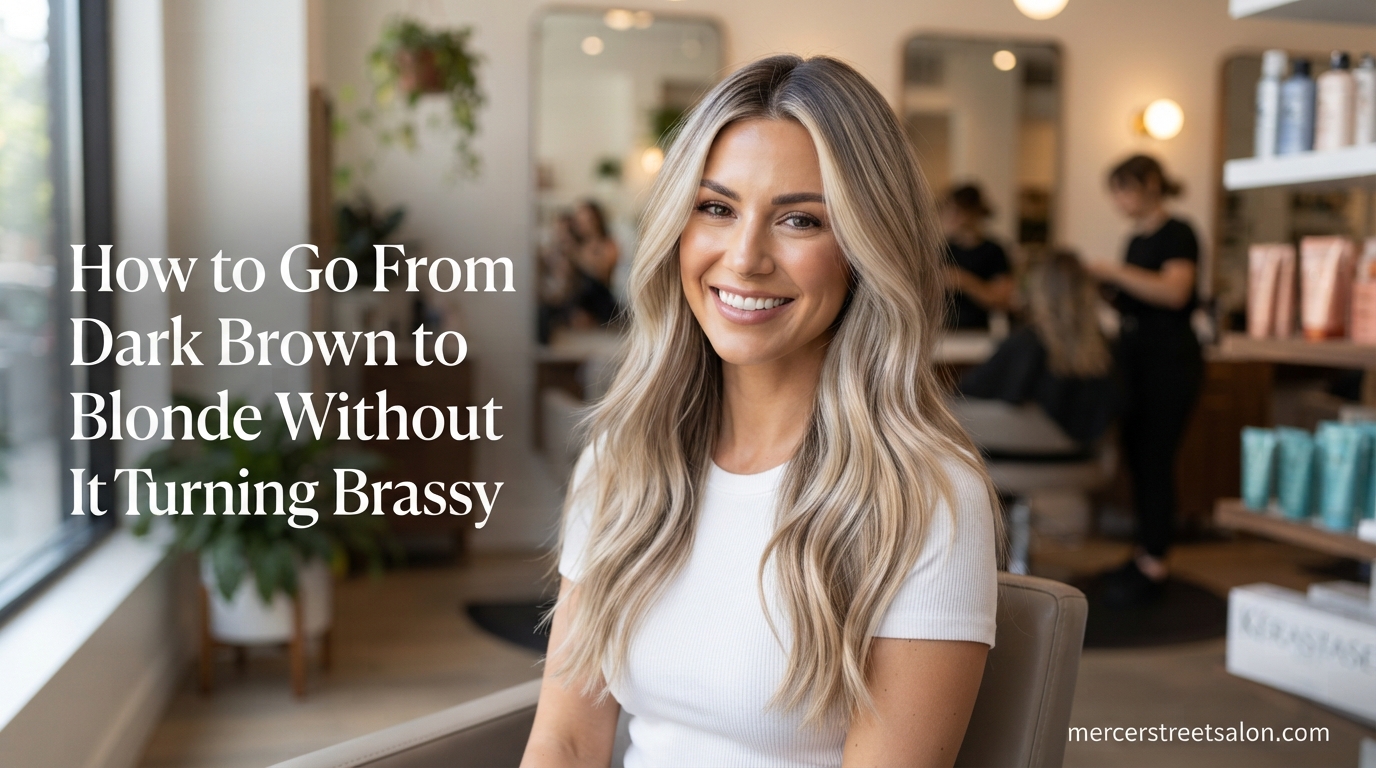 How to Go From Dark Brown to Blonde Without It Turning Brassy