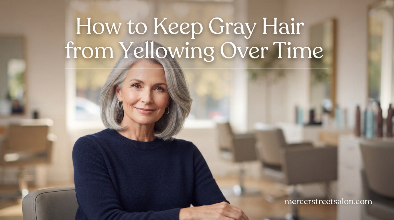 How to Keep Gray Hair from Yellowing Over Time