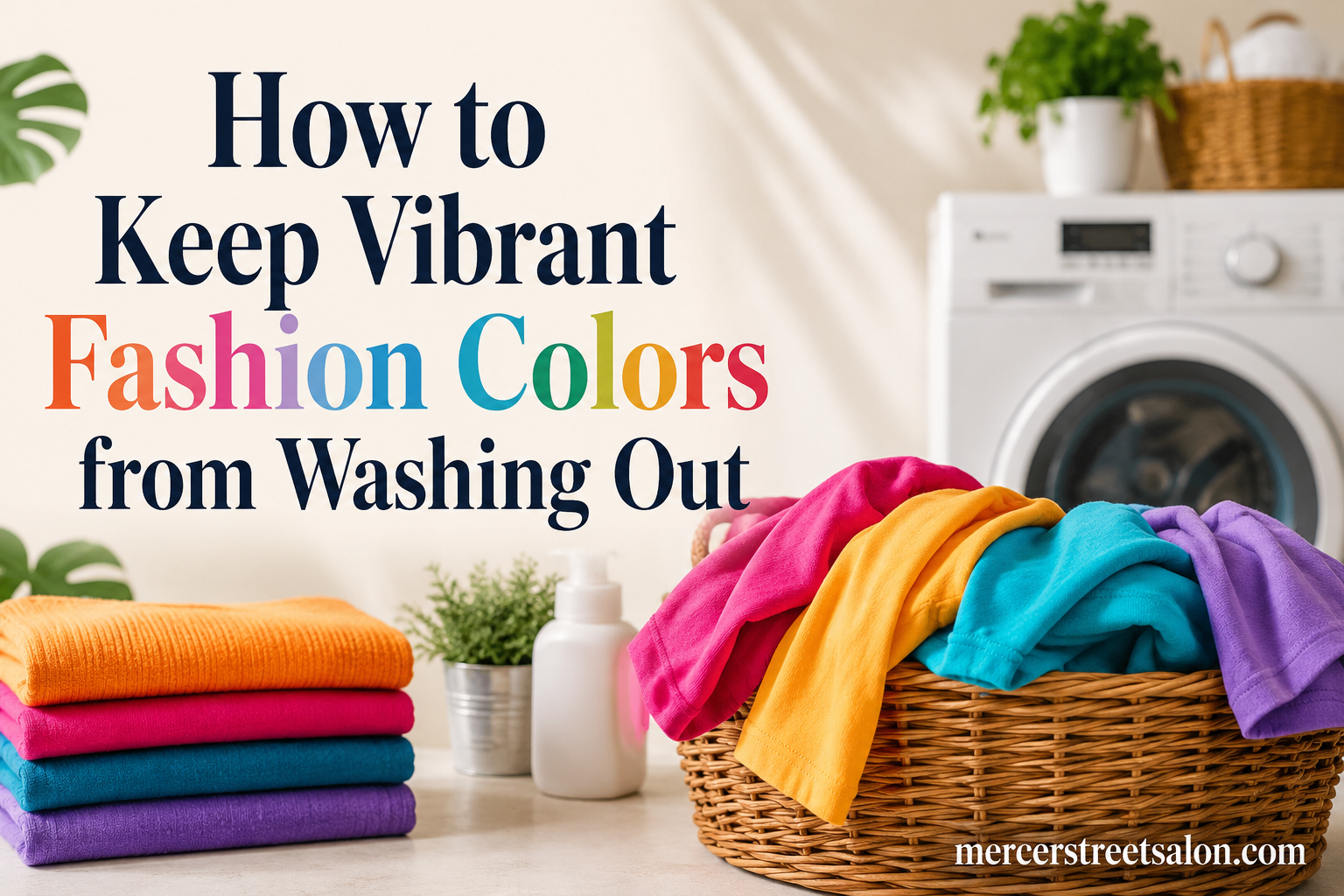 How to Keep Vibrant Fashion Colors from Washing Out