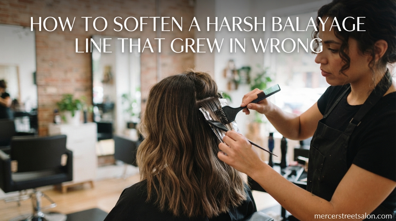 How to Soften a Harsh Balayage Line That Grew in Wrong