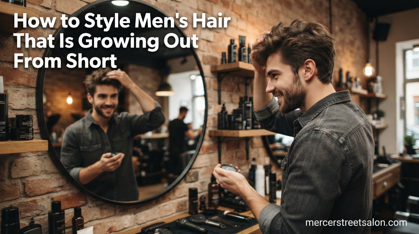 How to Style Men's Hair That Is Growing Out From Short