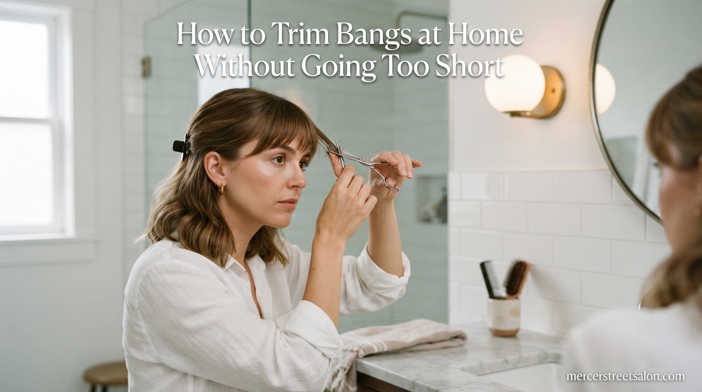 How to Trim Bangs at Home Without Going Too Short