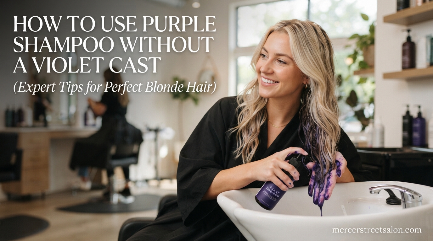 How to Use Purple Shampoo Without a Violet Cast