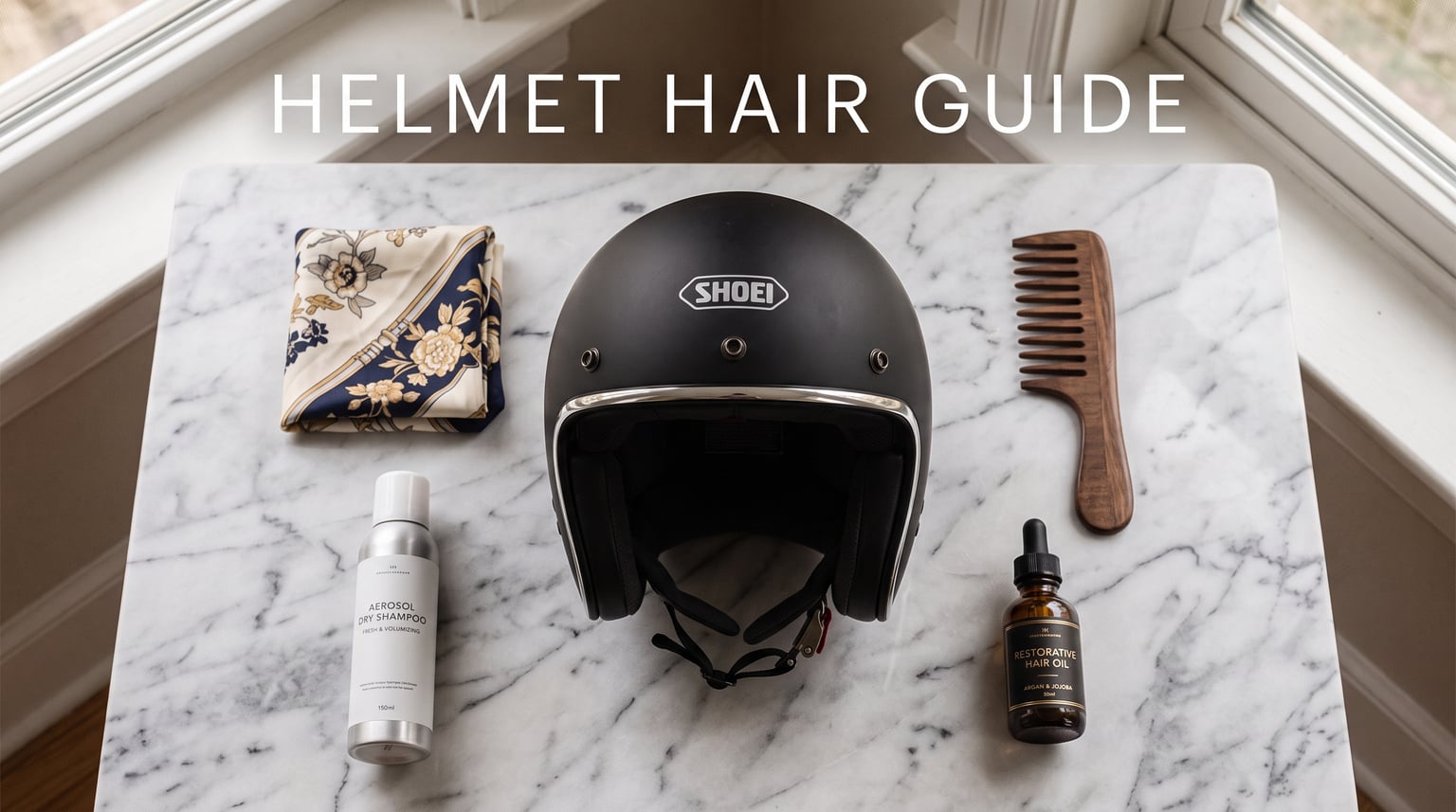 How to keep your hairstyle intact under a helmet or hat