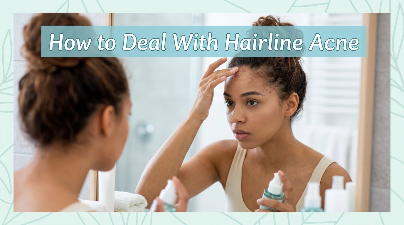 How to deal with acne along your hairline from hair products