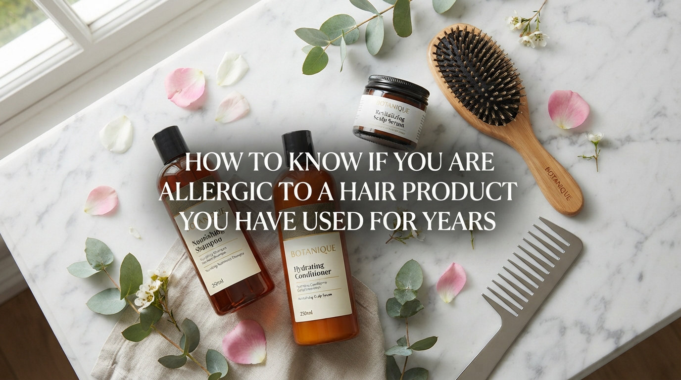 How to know if you are allergic to a hair product you have used for years