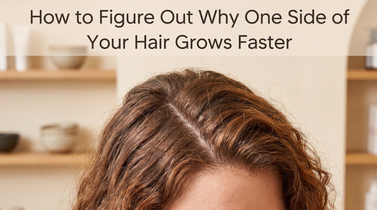 How to figure out why one side of your hair grows faster