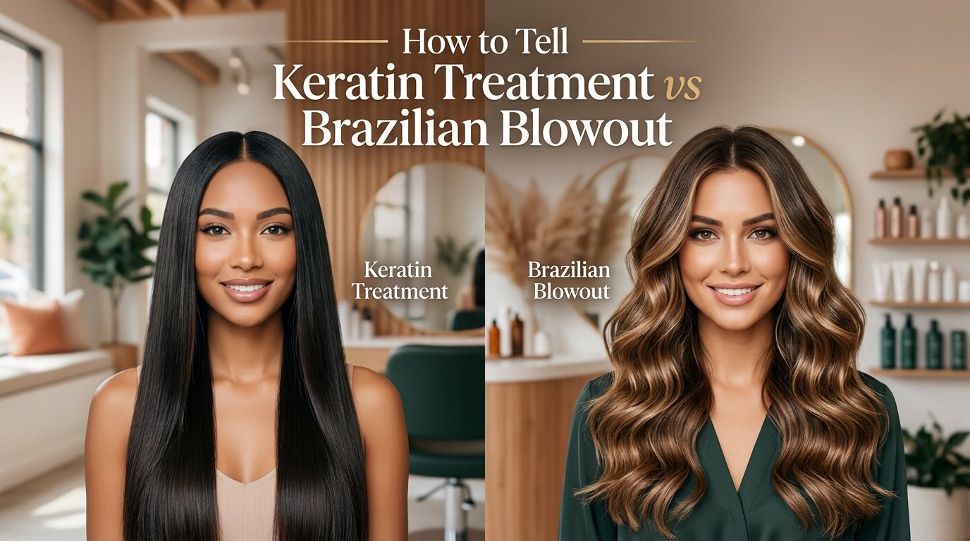 How to tell the difference between a keratin treatment and a Brazilian blowout