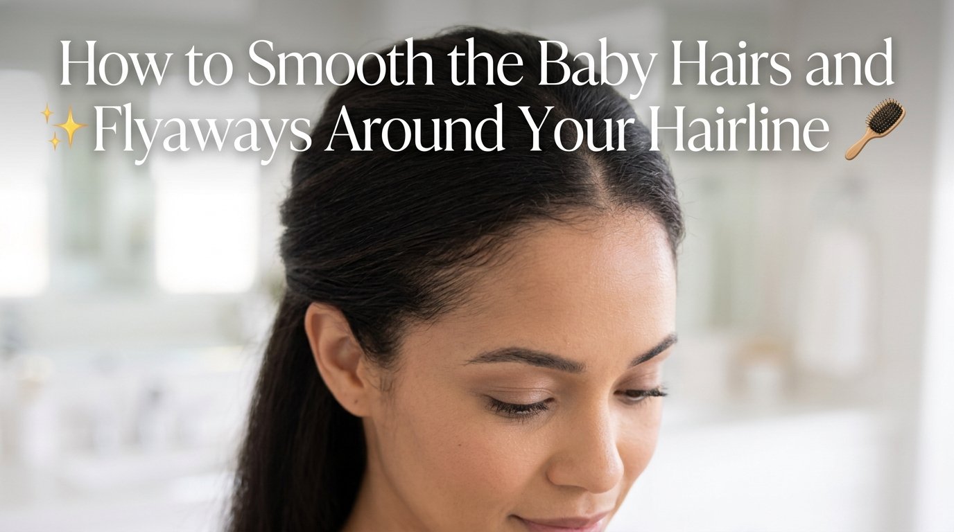 How to smooth the baby hairs and flyaways around your hairline