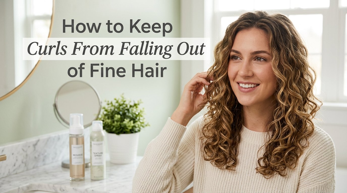 How to keep curls from falling out of fine slippery hair