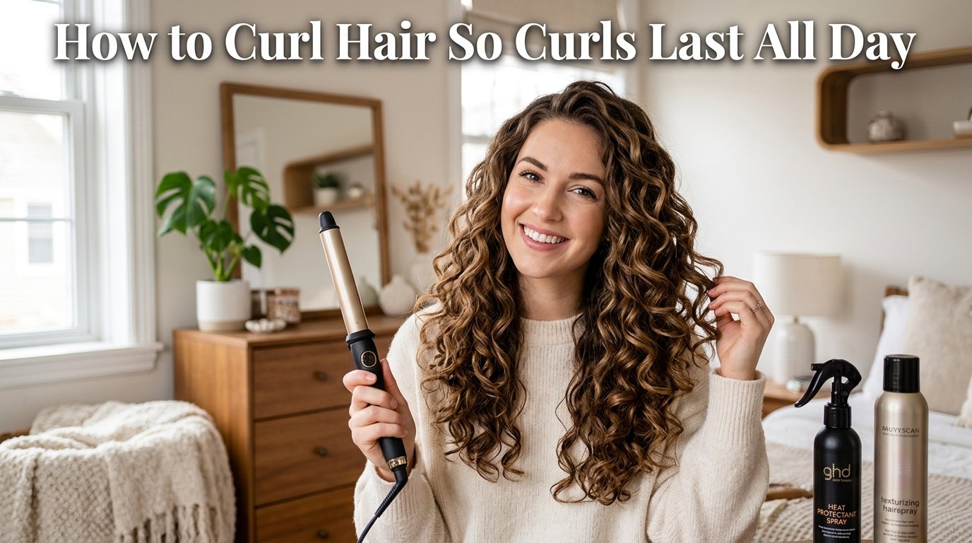 How to curl your hair so the curls actually last all day