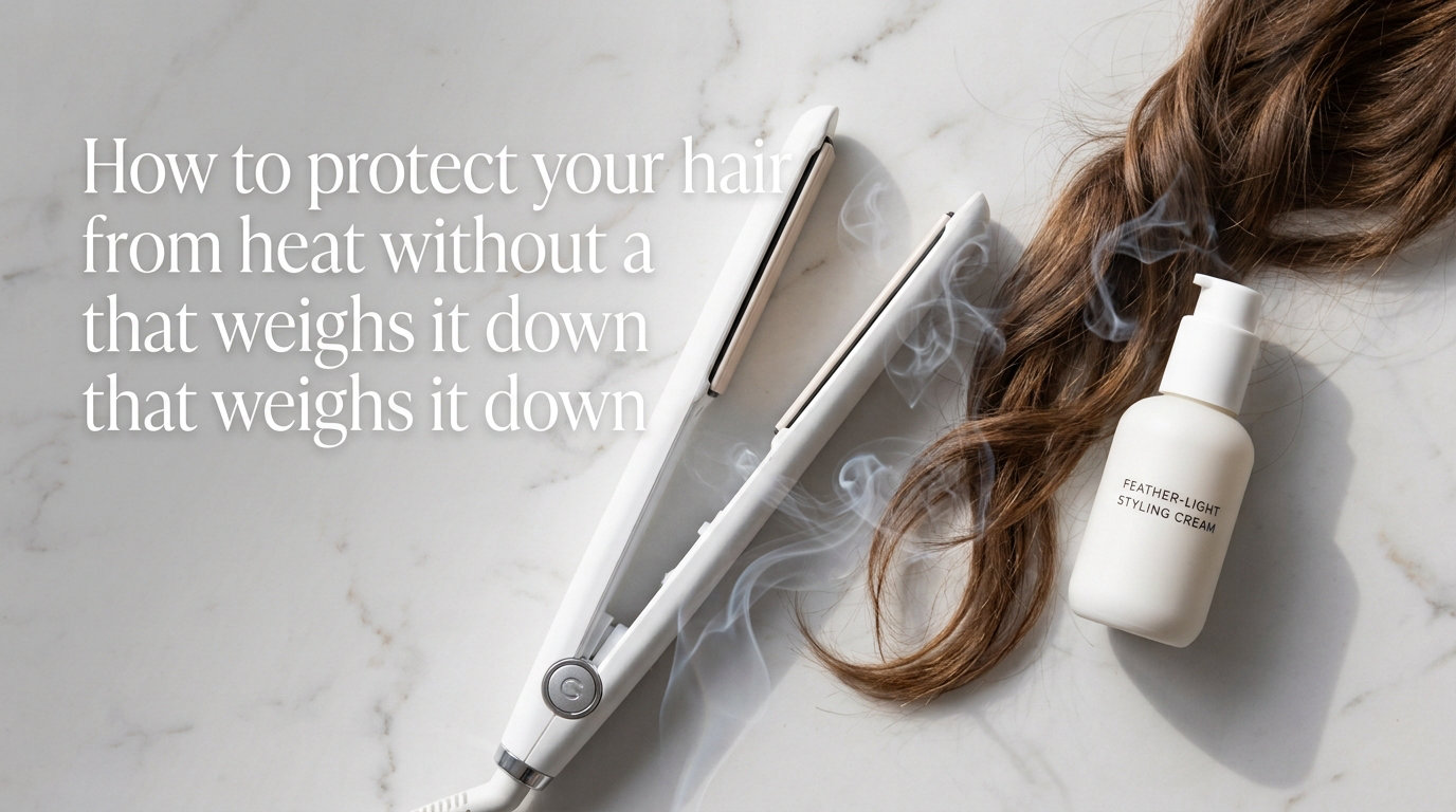 How to protect your hair from heat without a product that weighs it down