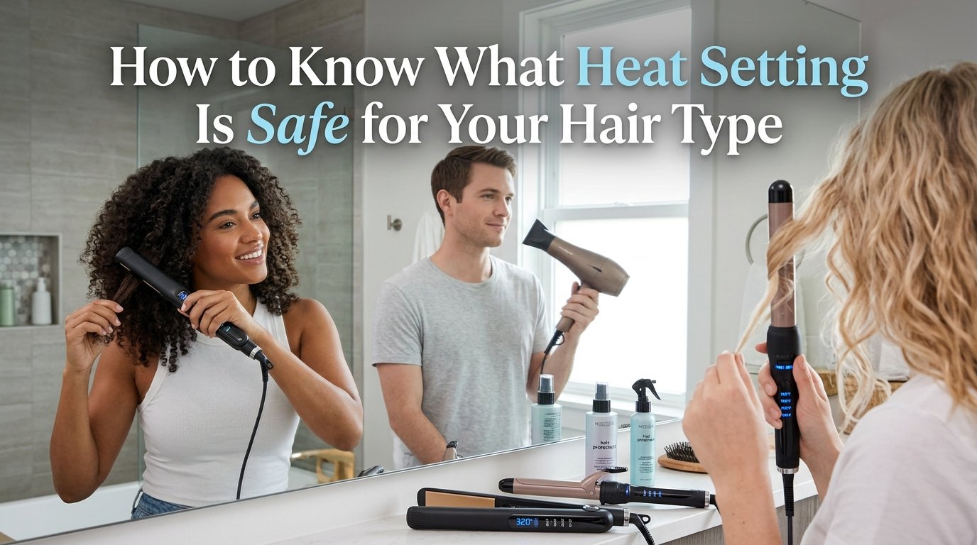 How to know what heat setting is safe for your hair type