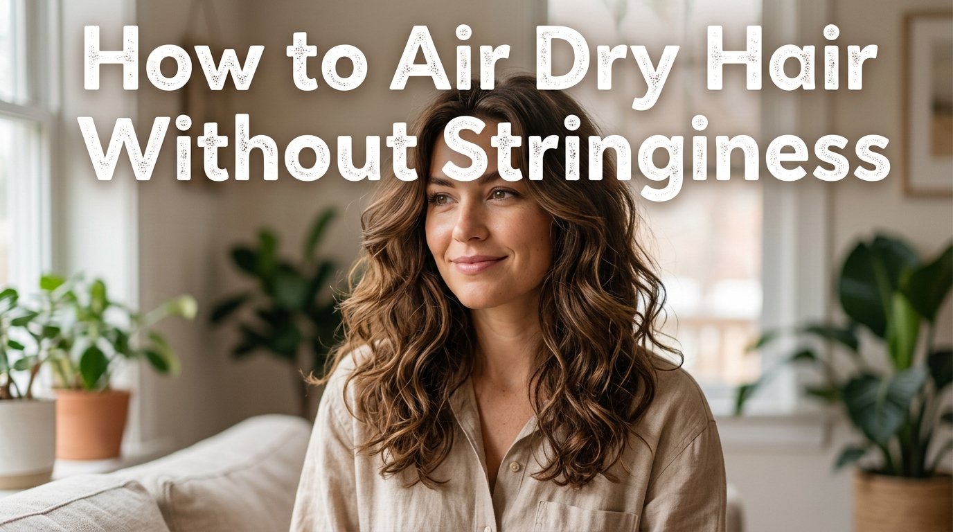 How to air dry hair so it does not look stringy and shapeless