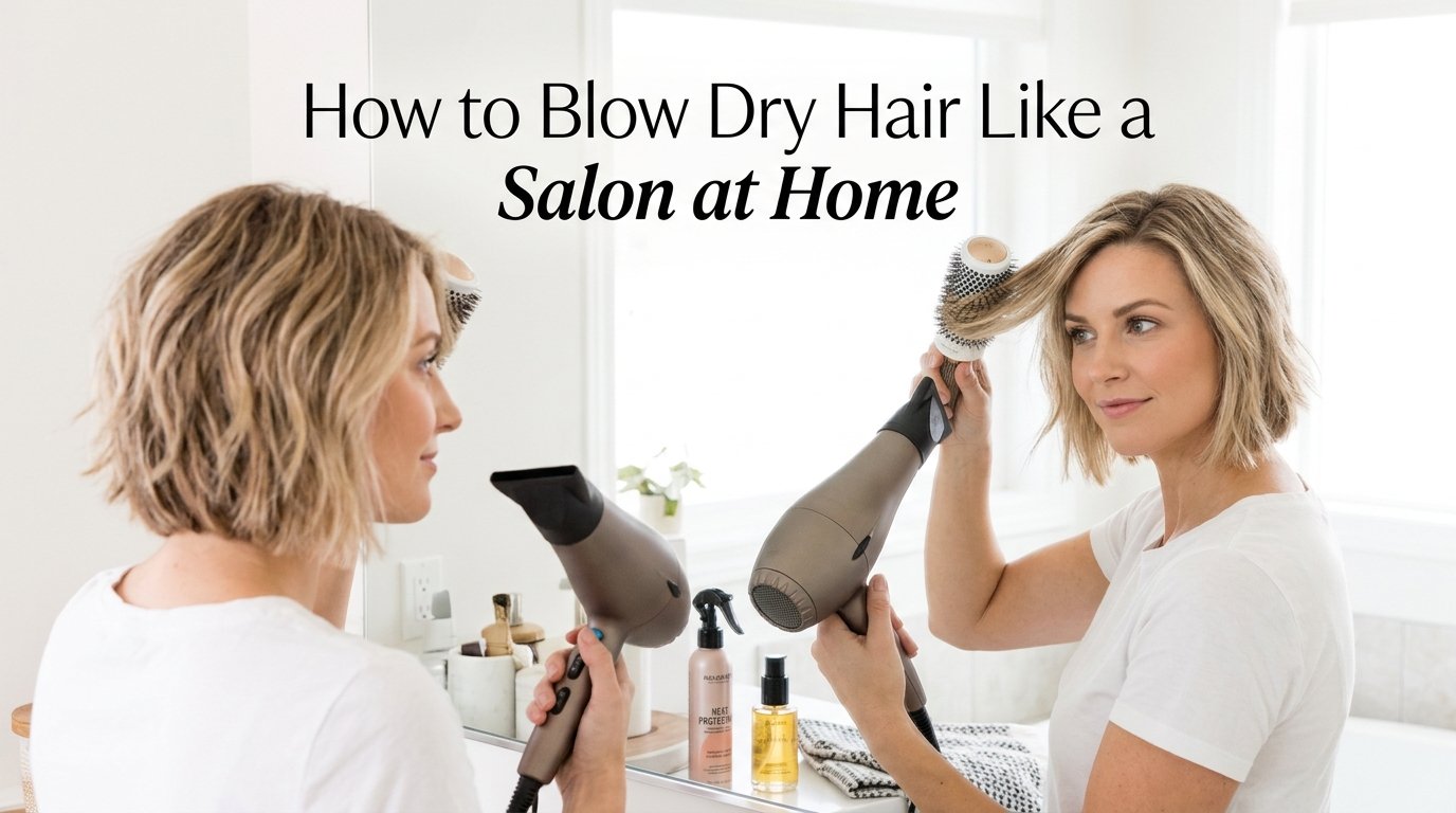 How to blow dry your own hair so it looks like the salon did it