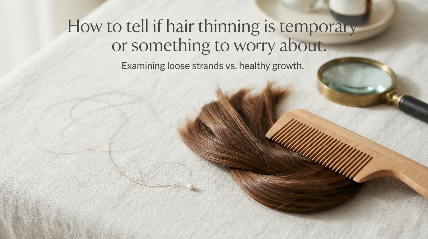 How to tell if a hair thinning is temporary or something to worry about