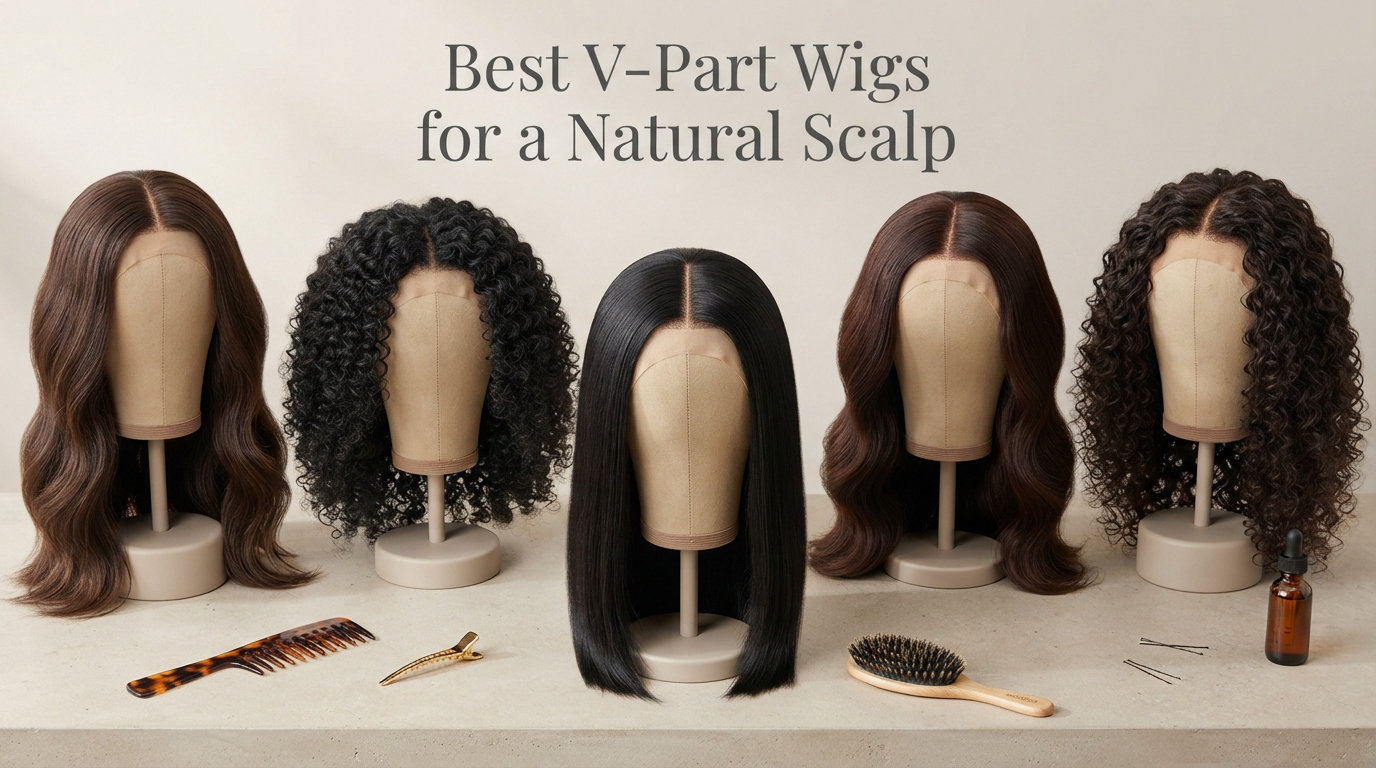 Best V-Part Wigs for a Natural Scalp