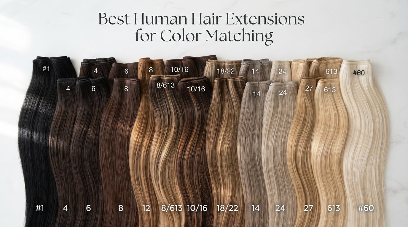 Best Human Hair Extensions for Color Matching