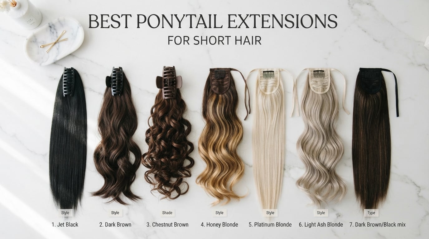 Best Ponytail Extensions for Short Hair