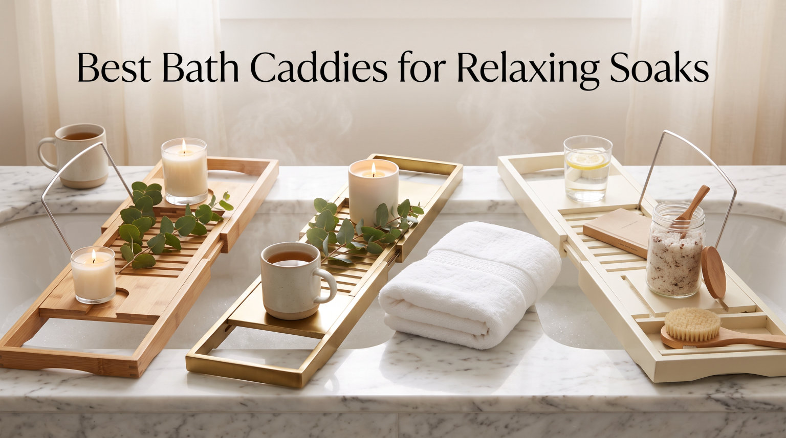 Best Bath Caddies for Relaxing Soaks