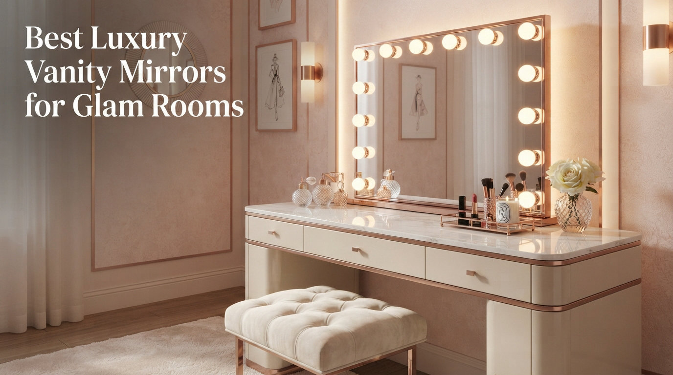 Best Luxury Vanity Mirrors for Glam Rooms