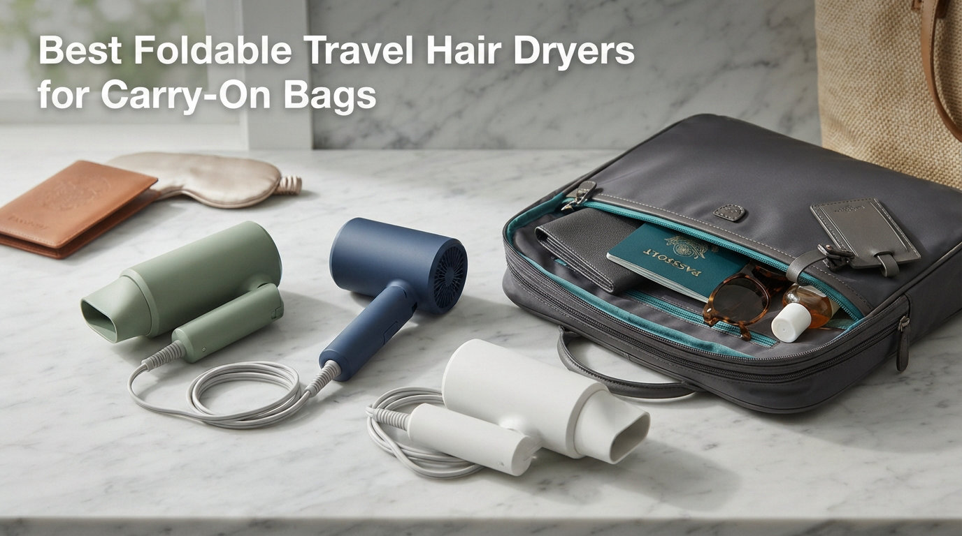 Best Foldable Travel Hair Dryers for Carry-On Bags