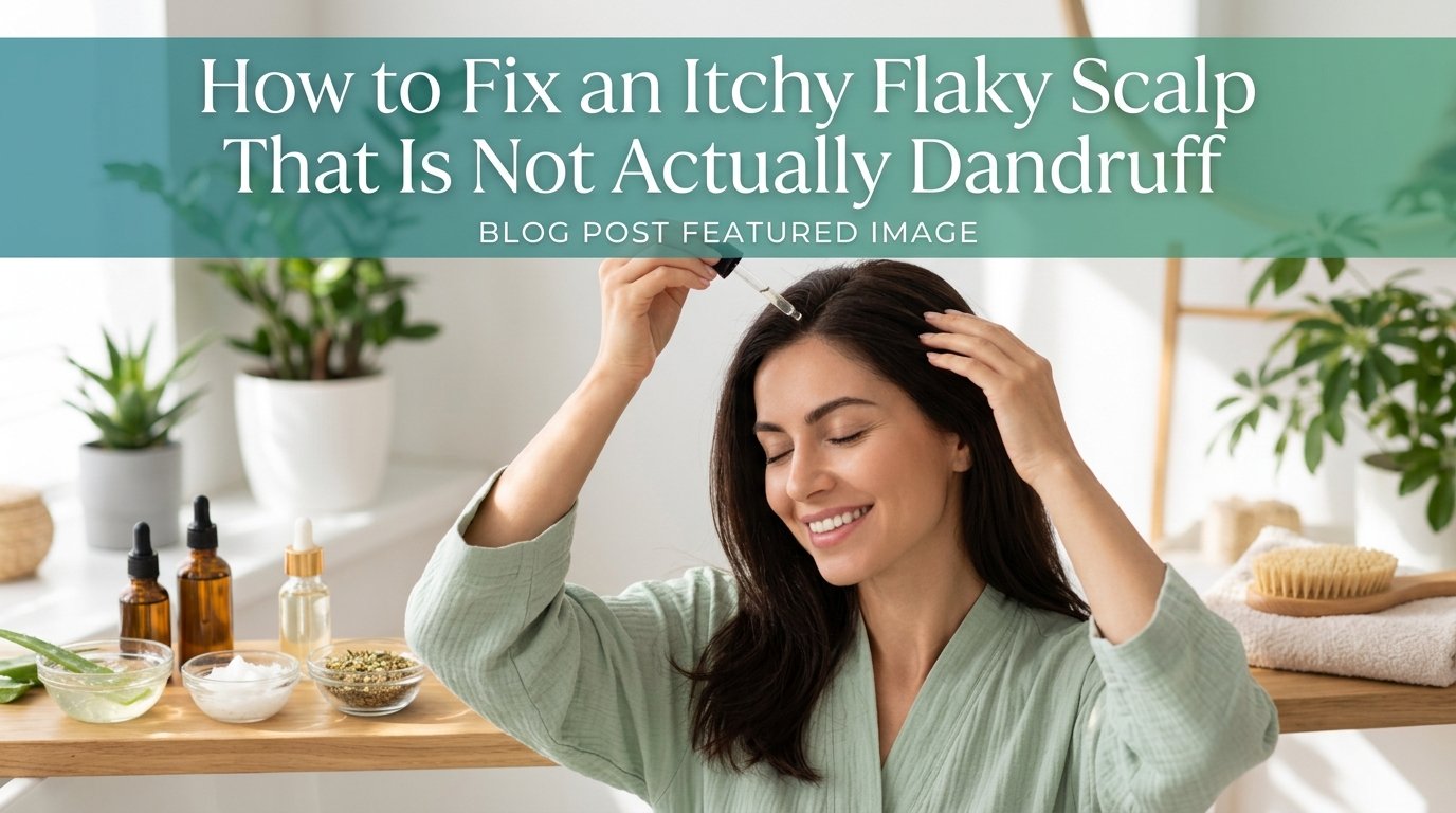How to fix an itchy flaky scalp that is not actually dandruff