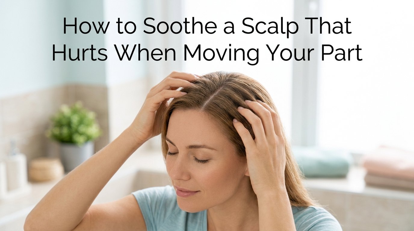 How to soothe a scalp that hurts when you move your part