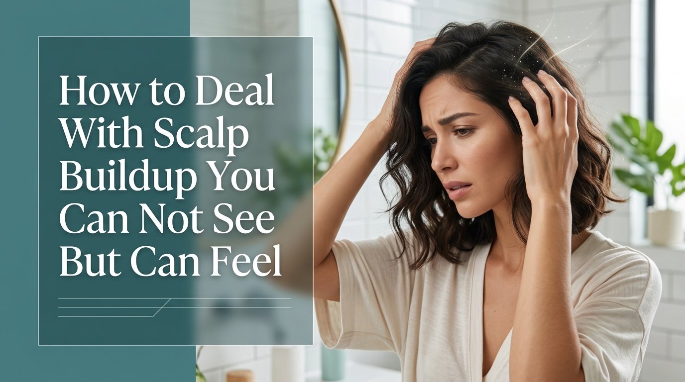 How to deal with scalp buildup you can not see but can feel