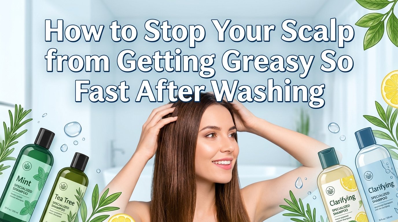 How to stop your scalp from getting greasy so fast after washing