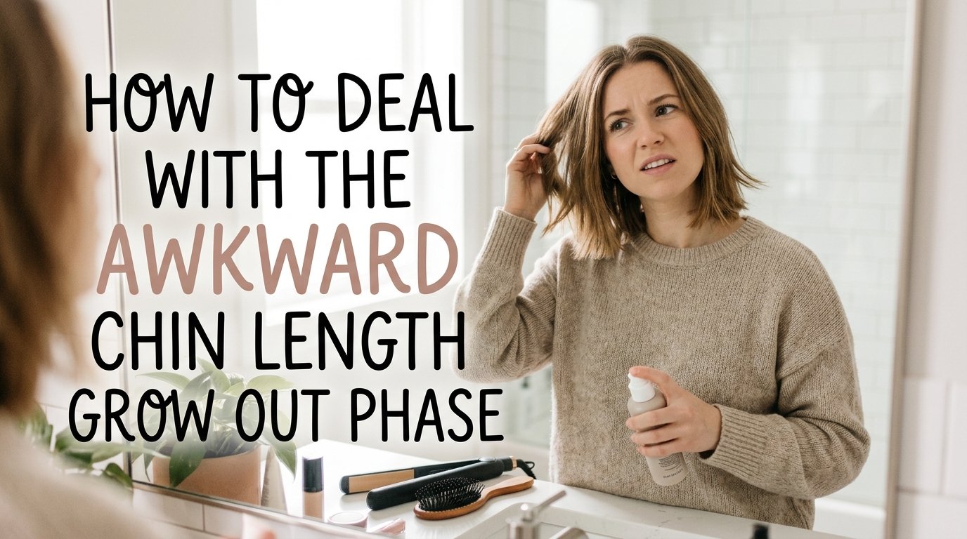 How to deal with the awkward chin length grow out phase