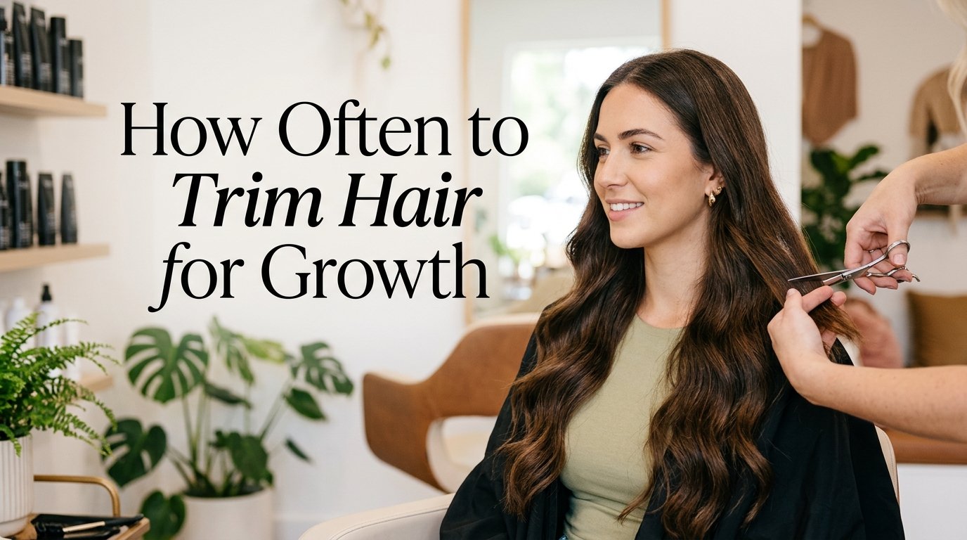 How to know how often to trim hair that is trying to grow long