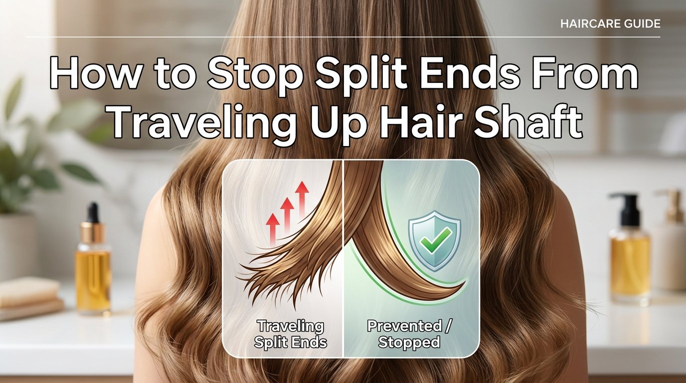 How to stop split ends from traveling up the hair shaft